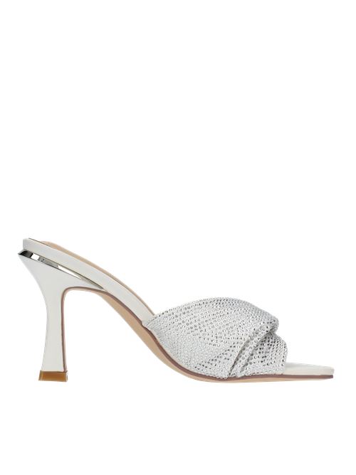Mules modello V23246 in raso e strass ALMA EN PENA | V23246BIANCO